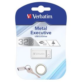   Pendrive, 32GB, USB 2.0,  VERBATIM Executive Metal, ezüst (UV32GEM2)