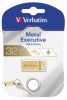 Pendrive, 32GB, USB 3.2, VERBATIM Executive Metal, arany (UV32GEM32)