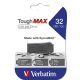 Pendrive, 32GB, USB 2.0, extra ellenálló, VERBATIM ToughMAX, fekete (UV32GTM)