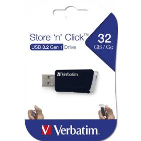   Pendrive, 32GB, USB 3.2, 80/25MB/sec, VERBATIM Store n Click, fekete (UV32SCF)