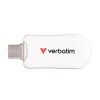 Pendrive, 512GB, USB-C 3.2 Gen1, VERBATIM Plectra, fehér (UV512GPLW)