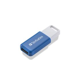 Pendrive, 64GB, USB 2.0, VERBATIM Databar, kék (UV64GD)