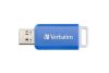 Pendrive, 64GB, USB 2.0, VERBATIM Databar, kék (UV64GD)