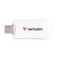 Pendrive, 64GB, USB-C 3.2 Gen1, VERBATIM Plectra, fehér (UV64GPLW)