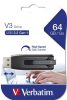Pendrive, 64GB, USB 3.2, 80/25 MB/s, VERBATIM V3, fekete-szürke (UV64GS)
