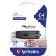 Pendrive, 64GB, USB 3.2, 80/25 MB/s, VERBATIM V3, fekete-szürke (UV64GS)