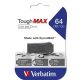 Pendrive, 64GB, USB 2.0, extra ellenálló, VERBATIM ToughMAX, fekete (UV64GTM)