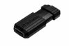 Pendrive, 8GB, USB 2.0, 10/4MB/sec, VERBATIM PinStripe, fekete (UV8GPF)