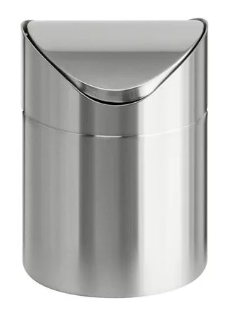 Billenős szemetes, 1,5 l, rozsdamentes acél, asztali, VEPA BINS, ezüst (UVB05)
