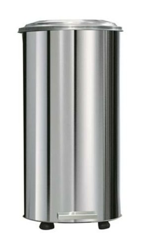 Pedálos tűzálló szemetes, ipari, fém, 70 l, ezüst (UVV12)