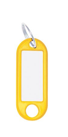 Kulcscímke, 10 db, WEDO sárga (UW010)
