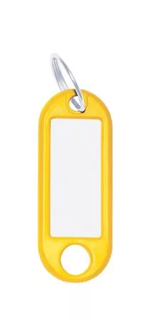 Kulcscímke, 10 db, WEDO sárga (UW010)