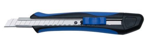 Univerzális kés, 9 mm, WEDO Soft-cut, kék/fekete (UW042)