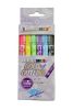 Filctoll készlet, 1-2 mm, metál arany, WEDO, 6 különböző színű kontúrral (UW2527006)