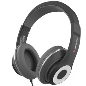   Fejhallgató, mikrofonnal, USB-C, VERBATIM TruSound Headset, fekete (V30198)