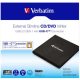 CD/DVD író, vékony, fém ház, USB 3.2 - USB-C, VERBATIM (V43886)