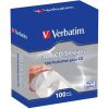 CD/DVD boríték, papír, ablakos, bebújtatós fül, VERBATIM, fehér (V49976)