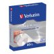 CD/DVD boríték, papír, ablakos, bebújtatós fül, VERBATIM, fehér (V49992)