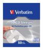 CD/DVD boríték, papír, ablakos, bebújtatós fül, VERBATIM, fehér (V49992)