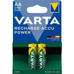   Tölthető elem, AA ceruza, 2x2100 mAh, előtöltött, VARTA Power (VAKU01)