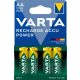 Tölthető elem, AA ceruza, 4x2100 mAh, előtöltött, VARTA Power (VAKU02)