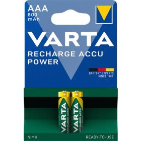   Tölthető elem, AAA mikro, 2x800 mAh, előtöltött, VARTA Power (VAKU03)