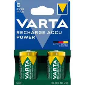   Tölthető elem, C baby, 2x3000mAh, előtöltött, műanyagmentes, VARTA Power (VAKU08R)