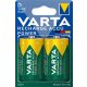 Tölthető elem, D góliát, 2x3000 mAh, előtöltött, VARTA Power (VAKU09)