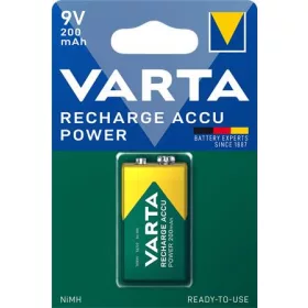   Tölthető elem, 9V, 1x200 mAh, előtöltött, VARTA Power (VAKU10)