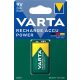 Tölthető elem, 9V, 1x200 mAh, előtöltött, VARTA Power (VAKU10)
