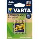 Tölthető elem, AAA mikro, újrahasznosított, 4x800 mAh, VARTA (VAKU77)