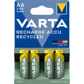   Tölthető elem, AA, ceruza, újrahasznosított, 4x2100 mAh, VARTA (VAKU78)