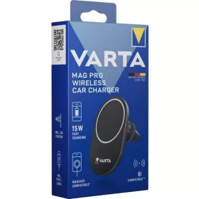   Autós tartó és töltő, Qi/USB-C PD, 15W, VARTA Mag Pro (VATK03)