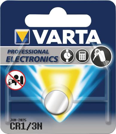 Gombelem, 3V, CR1/3N BL1, 1 db, lítium, VARTA Professional (VECR13N)