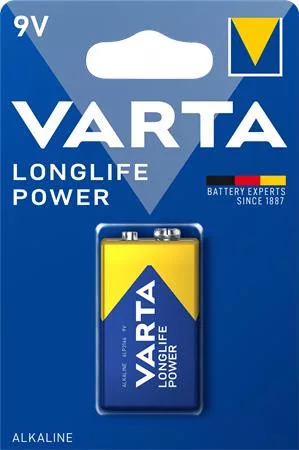 Elem, 9V, 1 db, VARTA Longlife Power (VEHE9V1)