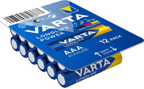 Elem, AAA mikro, 12 db, VARTA Longlife Power (VEHEAAA12)