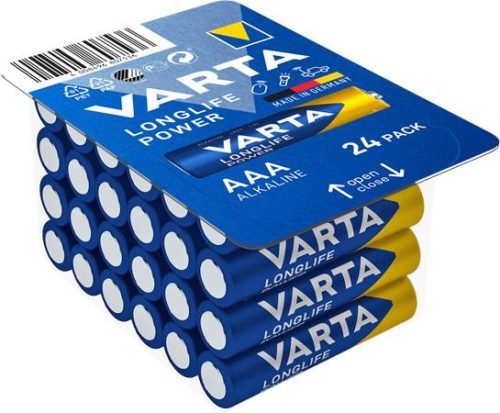 Elem, AAA mikro, 24 db, VARTA Longlife Power (VEHEAAA24)