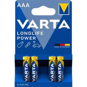 Elem, AAA mikro, 4 db, VARTA Longlife Power (VEHEAAA4)