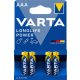 Elem, AAA mikro, 4 db, VARTA Longlife Power (VEHEAAA4)