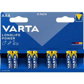 Elem, AAA mikro, 8 db, VARTA Longlife Power (VEHEAAA8)