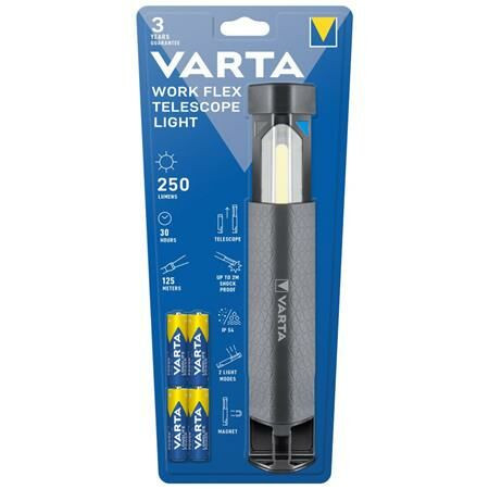 Elemlámpa, LED, VARTA Work Flex Telescope (VELA07)