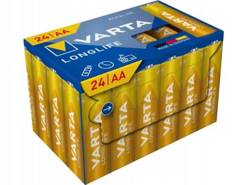 Elem, AA ceruza, 24 db, műanyagmentes, VARTA Longlife (VELEAA24R)