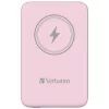 Power bank, mágneses (vezeték nélküli), 10.000mAh, VERBATIM MCP-10, rózsaszín (VHA32248)