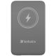Hordozható akkumulátor, vezeték nélküli töltés, 10000 mAh, VERBATIM MCP-10, szürke (VHA32249)