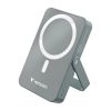 Power bank, külső akkumulátor, mágneses (vezeték nélküli), 10.000mAh, kitámasztó, VERBATIM Charge n Go, szürke (VHA32268)