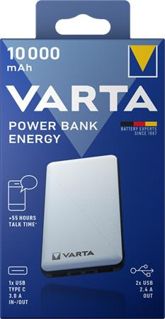 Hordozható akkumulátor, 10000 mAh, VARTA (VHAK10)