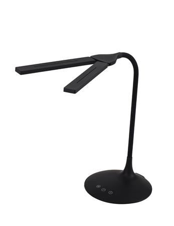 Asztali lámpa, LED, 6 W, ALBA Ledtwin, fekete (VLEDTWINN)