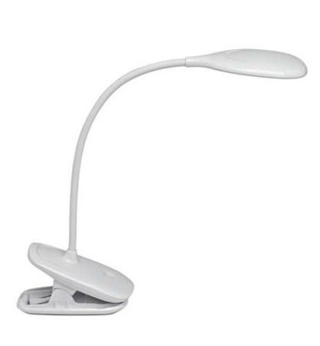 Asztali lámpa, LED, szabályozható, felfogatható, USB, MAUL Jack, fehér (VLM8180902)