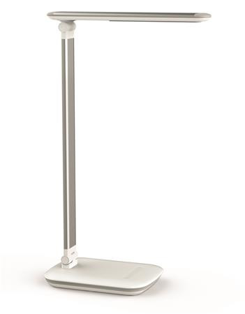 Asztali lámpa, LED, szabályozható, USB, MAUL Jazzy, fehér (VLM8201802)