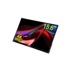   Hordozható monitor, érintőképernyő, 4K UHD felbontás, fém borítás, 15,6, VERBATIM PMT-15-4K (VM32238)